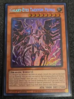 Yugioh! Galaxy-Eyes Tachyon Primal - MZTM-EN011 - Secret Rare - 1st Edition Near - Image 1