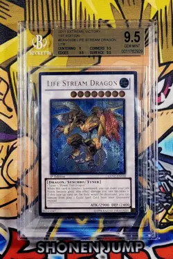 Yu-Gi-Oh! LIFE STREAM DRAGON Extreme Victory EXVC-EN038 1st Ed BGS 9.5 Ultimate - Image 1