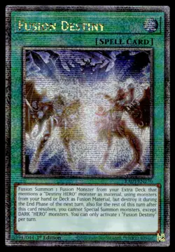 Yu-Gi-Oh TCG Quarter Century Bonanza #RA03-EN270 Fusion Destiny QCR,1st Ed. - Image 1