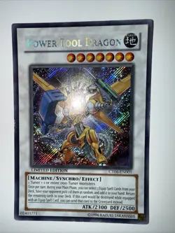 YuGiOh Power Tool Dragon CT06-EN001 Limited Edition Secret Rare NM - Image 1