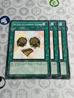 3x The Flute of Summoning Kuriboh - RYMP-EN022 - Common (NM) Yugioh Playset - Image 1