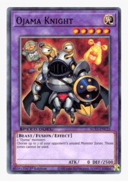 x3 Ojama Knight SGX1-ENC23 Common Yugioh - Image 1
