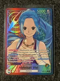 One Piece Nefeltari Vivi EB03-001 (L) Alt Art Leader English - Image 1