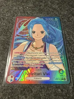 One Piece Nefeltari Vivi EB03-001 (L) Alt Art Leader English - Image 2