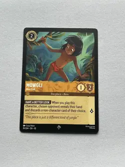 1x Mowgli - Man Cub - Disney Lorcana Whispers in the Well - Cold Foil 19/204 - Image 1