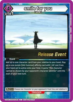 smile for you Release - UEPR/SAO-2-060 NM - Union Arena - Image 1
