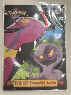 1999 Topps Pokemon TV Animation Edition TV12 Ekans/Arbok Holo Foil Card - Image 1