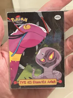 1999 Topps Pokemon TV Animation Edition TV12 Ekans/Arbok Holo Foil Card - Image 4