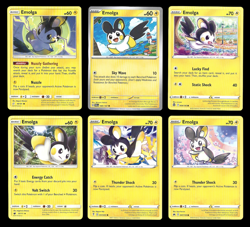 Emolga CUTE Collector Card Collection Set of 6 English NM Holo Rare - Image 1