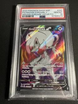 Hisuian Zoroark V SWSH297 SWSH: Sword & Shield Promo Cards Holo - Image 1