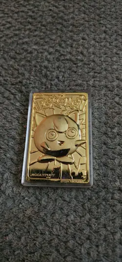 1999 Burger King #39 Jigglypuff 23K Gold Plated Pokemon Card - Image 1