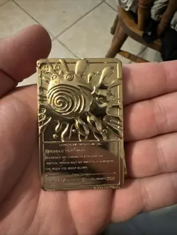 Pokemon 23K Gold Plated Poliwhirl Trading Card 1999 Burger King Limited Edition - Image 2