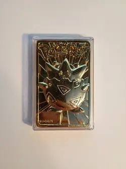 Pokemon 23K Gold Plated Togepi Trading Card 1999 Burger King Limited Edition - Image 1