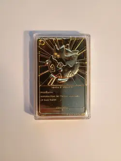 Pokemon 23K Gold Plated Togepi Trading Card 1999 Burger King Limited Edition - Image 2