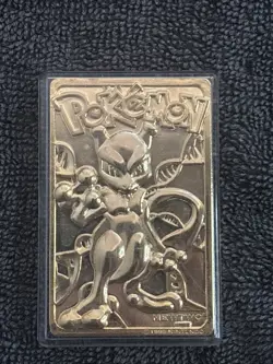 1999 Mewtwo Pokemon 24K Gold Plated Trading card Limited Edition Burger King - Image 4