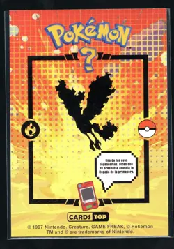 MOLTRES #146 Card Tops Pokedex Database - Pokemon *GOLD HOLO FOIL DESIGN* - Image 2
