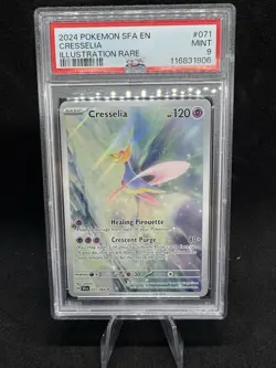 Pokemon TCG Cresselia Card 71/64 Shrouded Fable Illustration Rare PSA 9 - Image 1