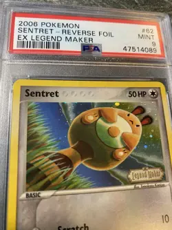 Pokemon Card Sentret 62/92 Reverse Holo Legend Maker PSA 9 MINT - Image 3