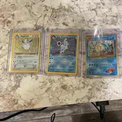 Pokemon TCG Holo Card Lot Wigglytuff Dark Blastoise Gyarados - Image 1