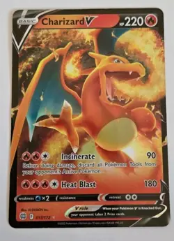Charizard V 017/172 SWSH Brilliant Stars Ultra Rare Pokemon TCG Card NM - Image 1