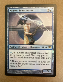 Master Transmuter FOIL Conflux NM Artifact Blue Rare - Image 1