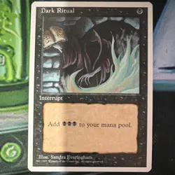 Magic The Gathering Dark Ritual Unlimited Edition Black Instant 1995 Everingham - Image 1