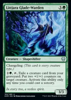 Littjara Glade-Warden-Foil (182) Kaldheim Mtg x1 1x KHM Magic - Image 1