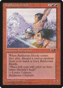 Balduvian Horde 1x MtG Alliances ALL HEAVY PLAYED - Image 1