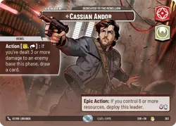 Cassian Andor - Dedicated to the Rebellion (Showcase) - Foil - 263 - Spark of... - Image 1