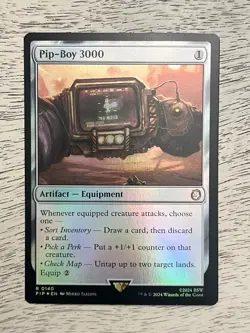 Pip-Boy 3000 Universes Beyond Fallout Foil Artifact Equip. R Colorless 0140 NM - Image 1