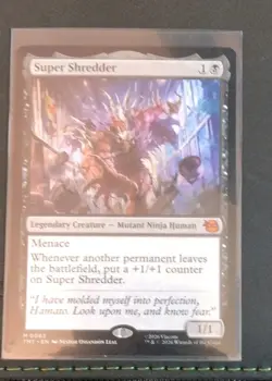 Wizards of the Coast Super Shredder 0083 Black Legendary Creature TMNT - Image 1