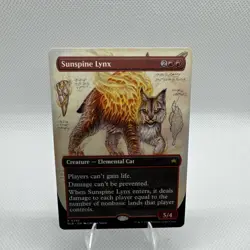 Sunspine Lynx BLB 292 Borderless Rare Bloomburrow Cat NM MTG - Image 1