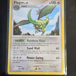 Pokemon Flygon Rising Rivals 5/111 Holo Rare Stage 2 120 HP Sand Wall MP OLD - Image 1