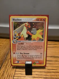 Pokemon 2003 Ruby & Sapphire #3 Blaziken Reverse Holo LP Condition - Image 1