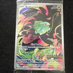🔥 Pokemon SEALED STAMPED PROMO Bulbasaur Illustration Rare 133/132 🔥 - Image 1