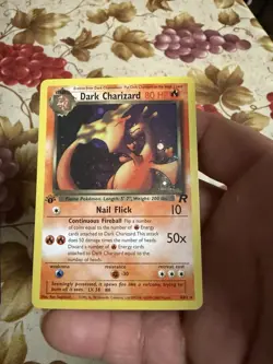 Pokemon Dark Charizard 4/82 Team Rocket Holo 1st Edition 80 HP Holo Rare Card - Image 1