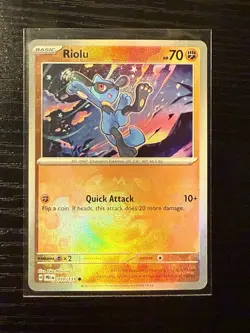 Pokemon Riolu Master Ball 050/131 SV: Prismatic Evolutions English RAW - Image 1