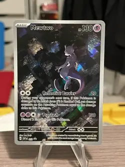 Pokemon Mewtwo 052 Scarlet & Violet 151 Promo Illustration Rare NM - Image 1