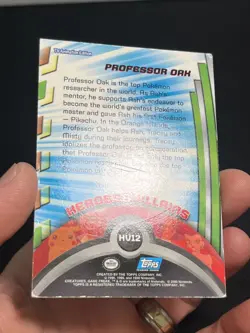 2000 Topps Pokemon TV #HV12 Professor Oak Holo Foil Animation Series 3 HP - Image 4