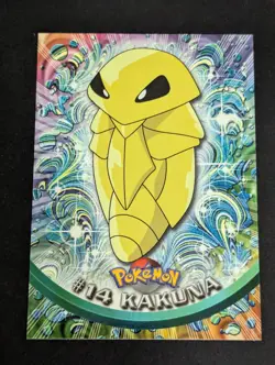 Kakuna #14 - BLACK Logo - Non-Holo - SERIES 1 - TOPPS POKEMON CARD - NM - Image 1