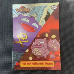 1999 Topps Pokemon TV #TV13 Koffing/Weezing Holo Foil Sandpaper - Image 1