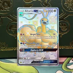 2019 Pokemon Altaria GX Hidden Fates Shiny Full Art Holo SV77/SV94 NM - Image 1