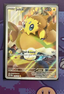 Pokemon TCG Joltik Paradox Rift Holo Card 196/182 Illustration Rare, Near Mint - Image 1