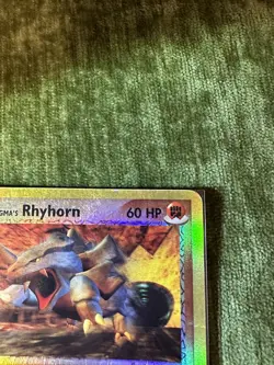 Pokemon Team Magma's Rhyhorn 38/95 REVERSE HOLO - Ex Team Magma vs Team Aqua - Image 4