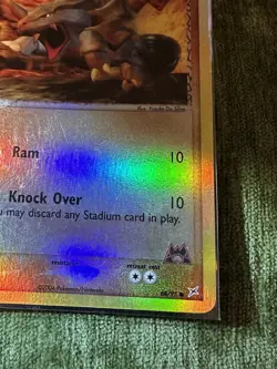 Pokemon Team Magma's Rhyhorn 38/95 REVERSE HOLO - Ex Team Magma vs Team Aqua - Image 5
