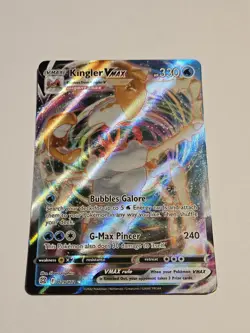 Kingler VMAX Ultra Rare SWSH09: Brilliant Stars 029/172 LP Pokemon Card - Image 1