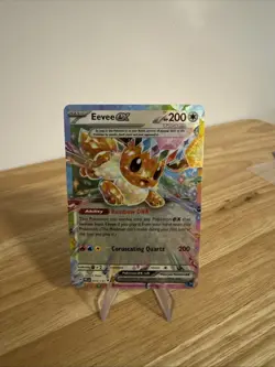 Pokemon Eevee ex 075/131 Sv: Prismatic Evolutions Tera Holo Double Rare 200 HP … - Image 1