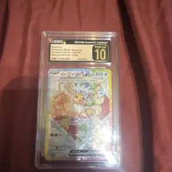 Pokemon TCG Eevee ex CGC 10 Special Art Rare Holo Japanese Terastal Fest 224/187 - Image 1