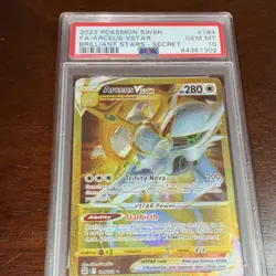 Pokemon Arceus VSTAR Secret Rare Holo 184/172 Swsh09 Brilliant Stars PSA 10 - Image 1