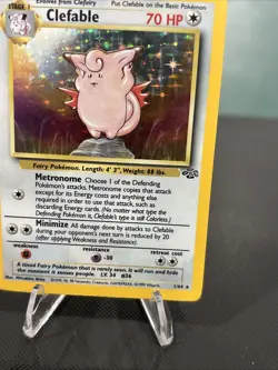 Pokemon TCG Clefable Jungle 1/64 Holo Unlimited Holo Rare - Image 2